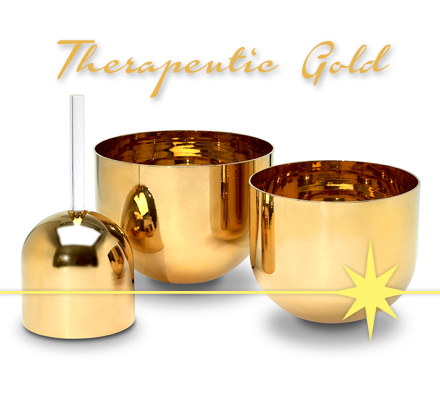 Therapentic Gold Crystal Bowls